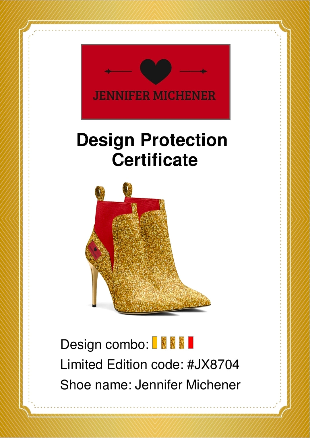 Gold & Red Stilettos