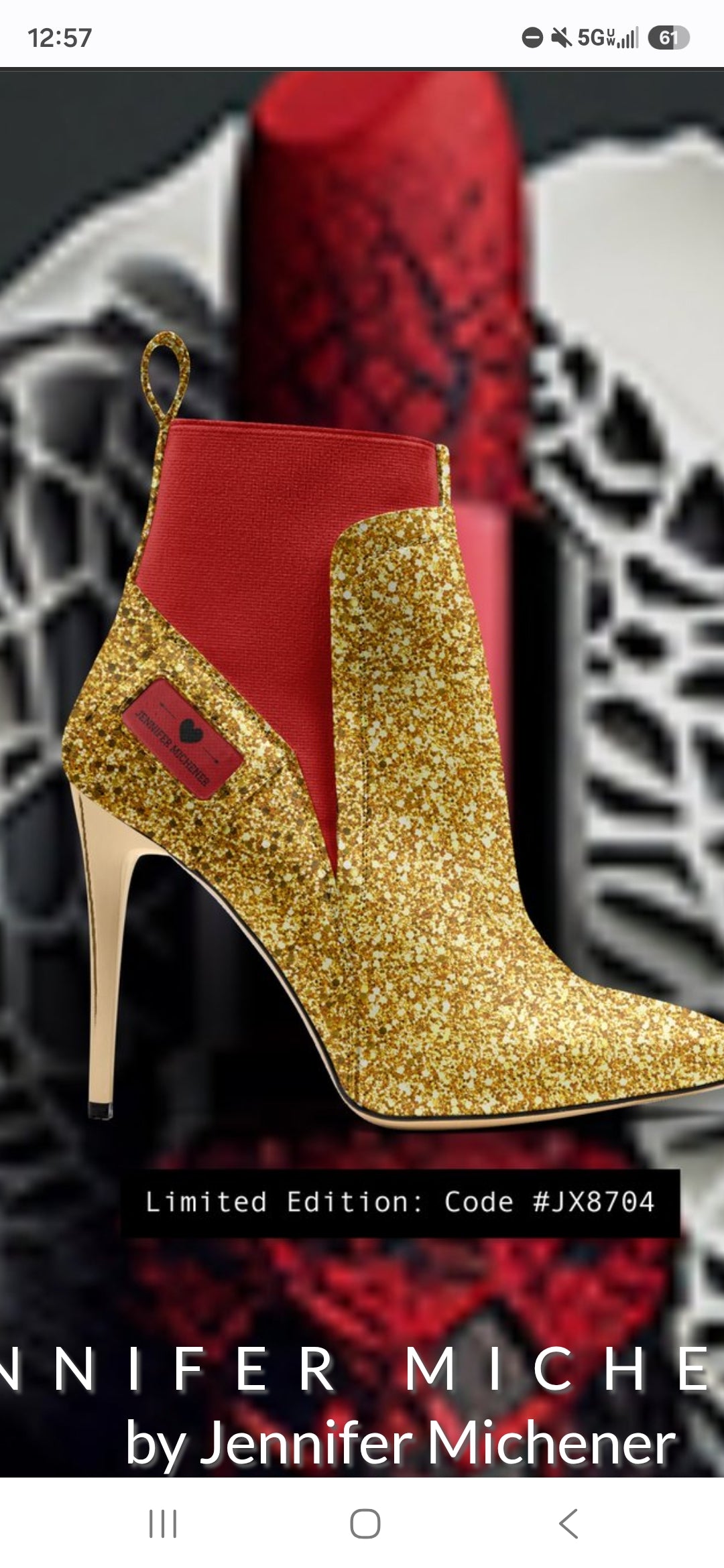 Gold & Red Stilettos